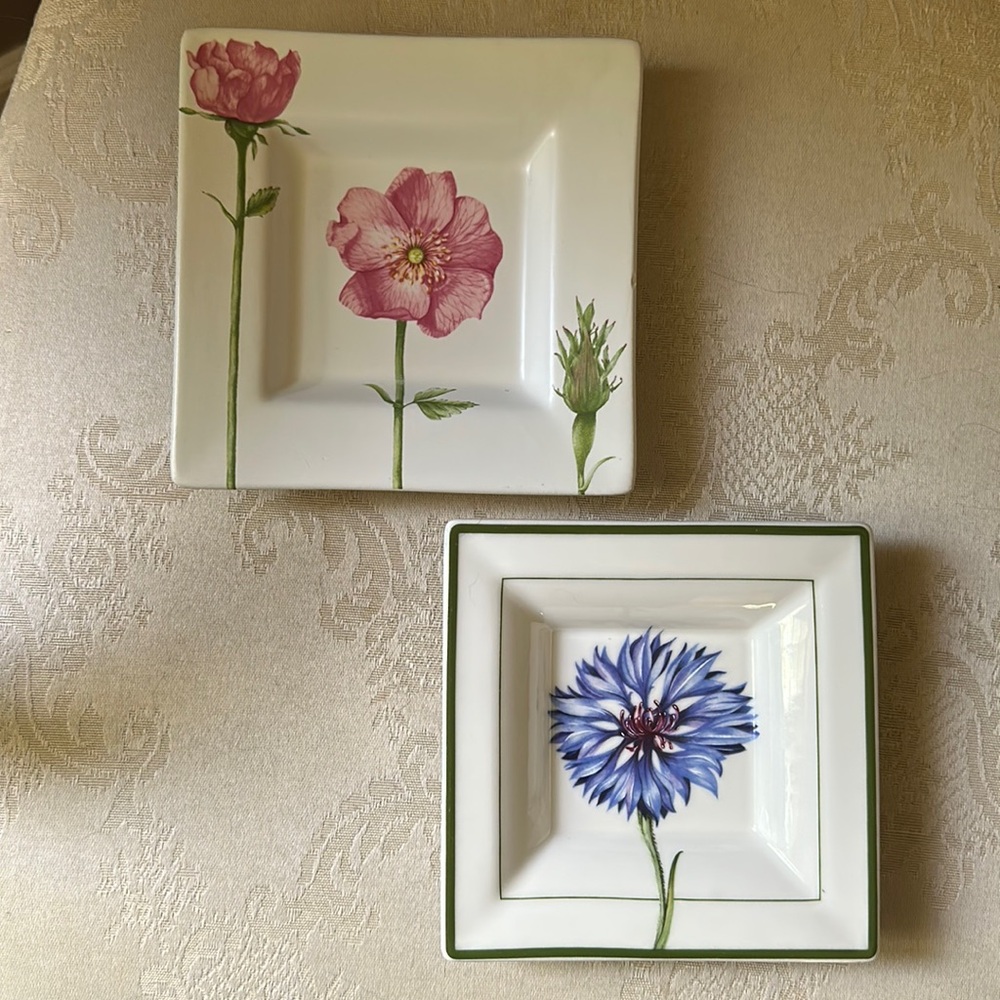 Villeroy & Bosch Flora fine China set of 2, Corn Flower and Wild Rose